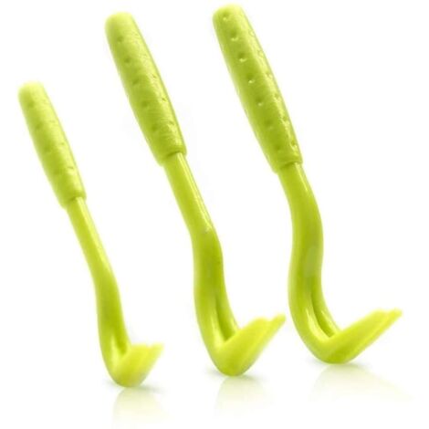 Lot de 3 pinces à tiques pour chien, chat, cheval - Pour retirer les tiques en quelques secondes - Vert
