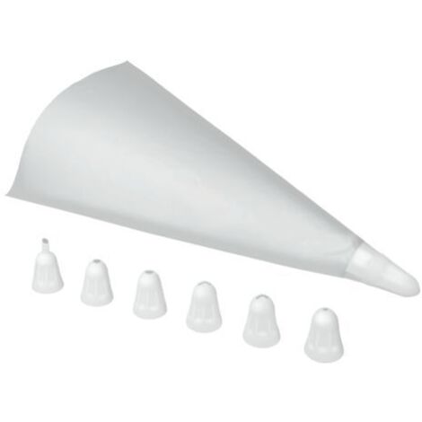 Lot De 3 Poches à Douilles Jetables + 7 Douilles - Metaltex