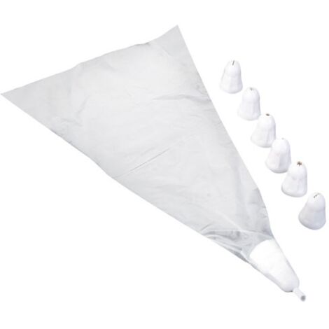 Lot De 3 Poches à Douilles Jetables + 7 Douilles - Metaltex