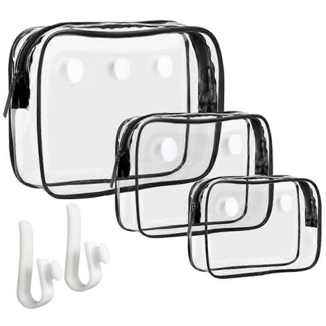Lot de 3 pochettes transparentes pour sac de plage Bogg, pochettes de rangement pour brosses de toilette ---