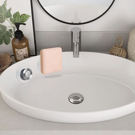 Lot de 3 Porte-Savon Magnétique à Ventouse  Porte Savon Aimanté Douche Mural Acier Inoxydable Support Mural sans Perçage Salle Bain Cuisine WC (3PCS-Cône), 31 x 26 cm