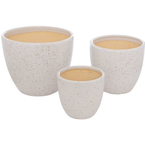 Lot de 3 pots Vena céramique D29cm - Atmosphera créateur d'intérieur