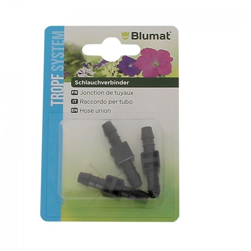 Lot de 3 raccords pour tuyau 8mm Blumat Lot de 5