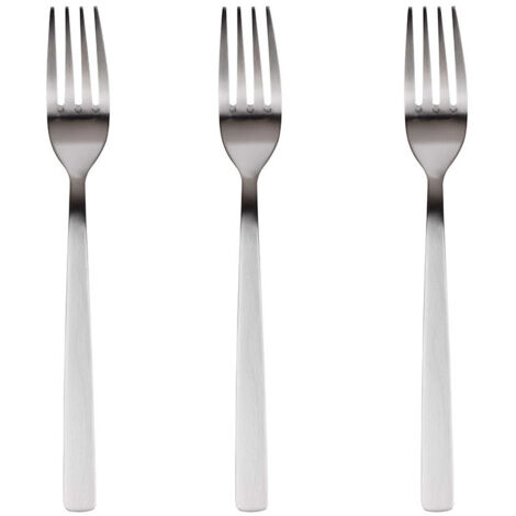 Lot de 3 racines de fourche en acier inoxydable recyclé mat SG7771 San Ignacio
