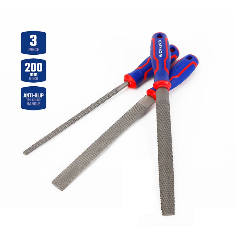 Workpro - Lot de 3 râpes ® de 200 mm