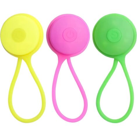 Lot de 3 réflecteurs LED - Lampe torche LED pour sac à dos - Convient aux enfants - Pendentif lampe torche pour chien - Éclairage de sécurité - Idéal pour la randonnée, le jogging et la marche.