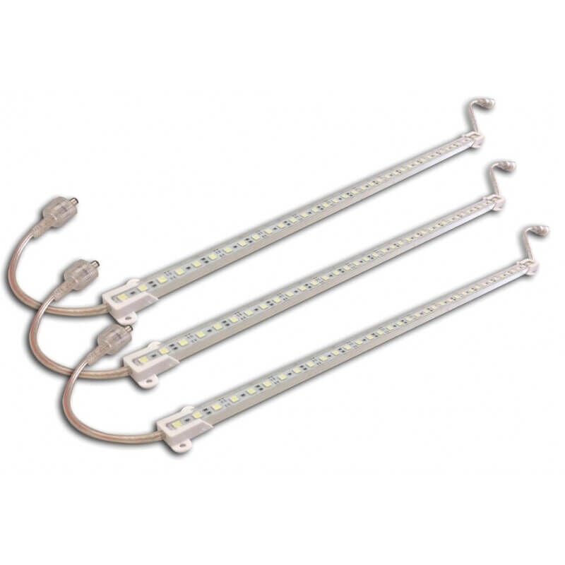 Greensensation - Lot de 3 Réglettes à led 1m IP65 blanc chaud support aluminium