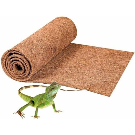 Lot de 3 revêtements en fibre de coco naturelle pour enclos de reptiles,