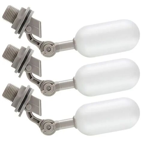 Lot de 3 robinets à flotteur, robinet à flotteur pour tuyau d'alimentation en eau de 1/2 pouce avec bras réglable pour piscines - AquaForge