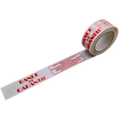 Lot de 3 Rouleaux Adhésifs "Bande de garantie" SILENCIEUX : 48 mm X 100 mètres