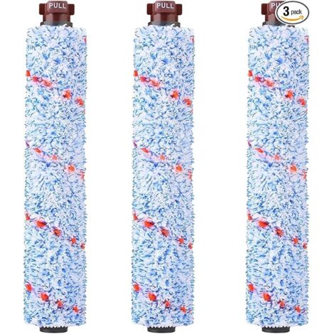 Lot de 3 Rouleaux de Brosses Multi-Surfaces 1868 pour Bissell CrossWave (Remplacent 1608683)
