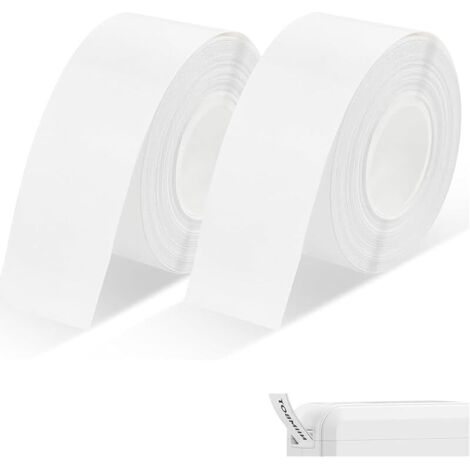 Lot de 3 rouleaux de ruban adhésif pour étiqueteuse 16 x 40 mm auto-adhésif étiquettes thermiques ruban adhésif pour étiqueteuse