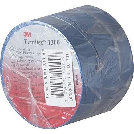 Lot de 3 rouleaux ruban adhésifs 15mm x 10m - Bleu - 3MM