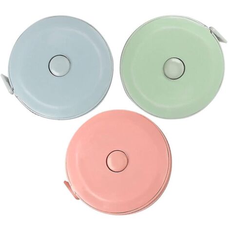 lot De 3 Rubans Coudre Colors, Ruban Mesurer Souple Rtractable De 1,5 M Pour Les Tailleurs