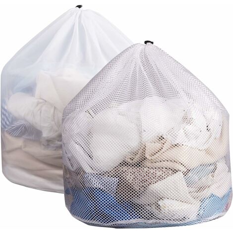 Lot de 3 sacs à linge, filet à linge pour machine à laver avec cordon de serrage et sac à linge, sacs à bandoulière pour protéger vos vêtements, sous-vêtements, soutiens-gorge