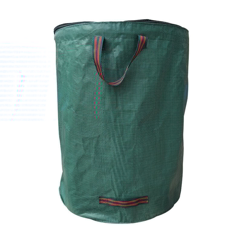 Csparkv - Lot de 3 sacs de jardin avec couvercle refermable Sac à déchets de jardin de 272 l avec fond renforcé Sac à feuilles autoportant et pliable