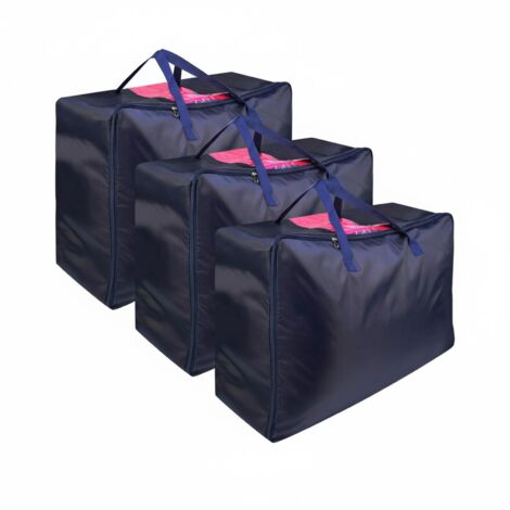 Lot de 3 sacs de rangement pour couette avec fenêtre, 70 x 50 x 30 cm