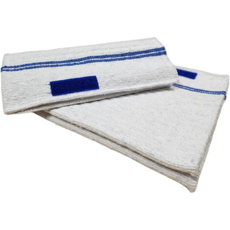Lot de 3 serpillières Gaufrées Auto-Fixantes - 50 x 50 cm - Très absorbantes pour tous type de sols - Fabrication Française
