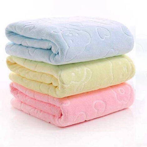 Lot de 3 Serviettes de Bain Douche, Serviettes Débarbouillettes, Serviette Absorbante Douce et Confortable pour Plage, Natation, Spa, Sauna