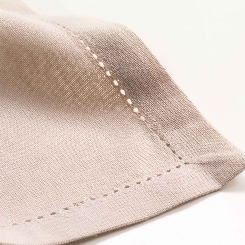 3 serviettes de table 40 x 40 cm coton uni chareline  Lin