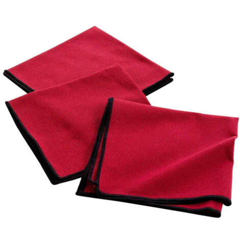 Lot de 3 Serviettes de Table "Mistraline" 40x40cm Bordeaux