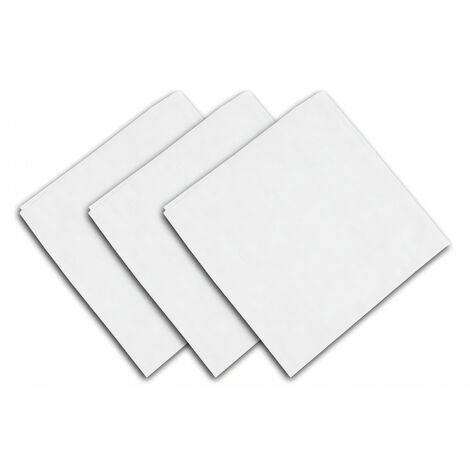 Lot de 3 serviettes en coton 45x45 cm PANAMA blanc, par Soleil d'Ocre