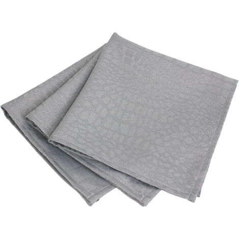 Lot de 3 serviettes table Jacquard LOUNGE