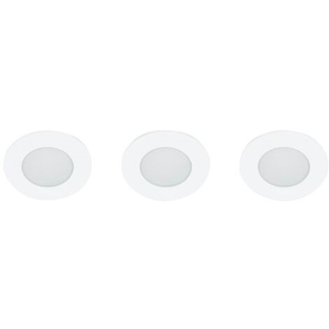 Lot De 3 Spots 5w Encastrable Led Integré Ip65 Rond Blanc - Prolight