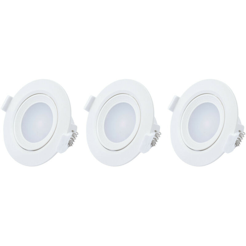Lot de 3 spots leds intégrés 3x5W orientables