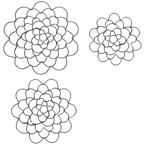 Lot de 3 supports à fleurs en fil de fer, outil de composition florale, arrangeur de couvercles à fleurs --