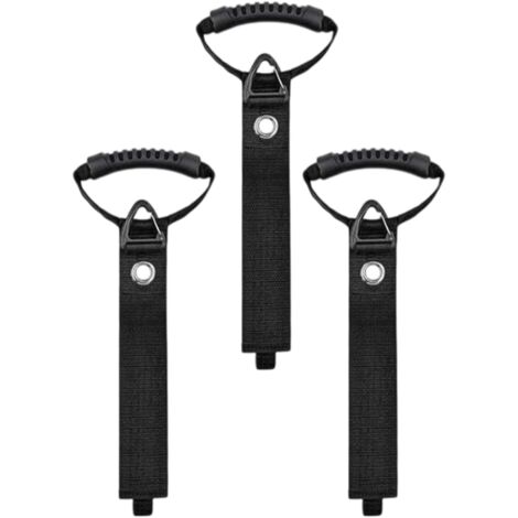 Lot de 3 supports de câble d'extension - Sangles de rangement robustes -