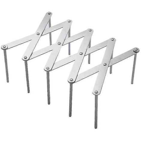 Lot de 3 supports de couvercle en acier inoxydable, longueur réglable, support de couvercle pour tiroir.