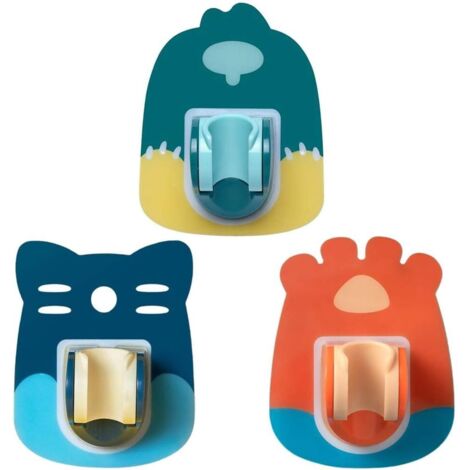 Lot de 3 supports de pommeau de douche, réglables et auto-adhésifs