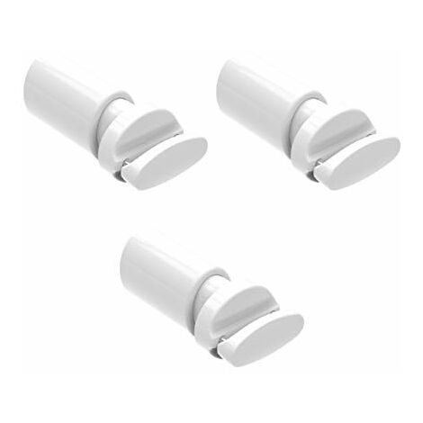 Lot de 3 supports muraux ABS pour radiateurs sèche-serviettes – Section tube plat 10 mm – Capacité 90 kg – Installation facile – MB