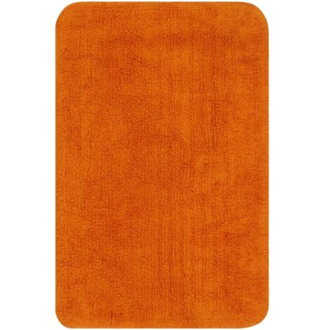 Lot de 3 Tapis de bain Tapis de salon Style Moderne - Tissu Orange BV119007 - BonneVie