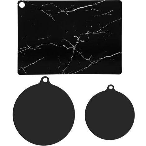 Lot de 3 Tapis Protection Plaque Induction 18 cm, 22 cm, 35 x 25 cm, Protège Plaque Induction, Protection Plaque Induction, Plaque Protection Plaque Induction, Protege Plaque de Cuisso