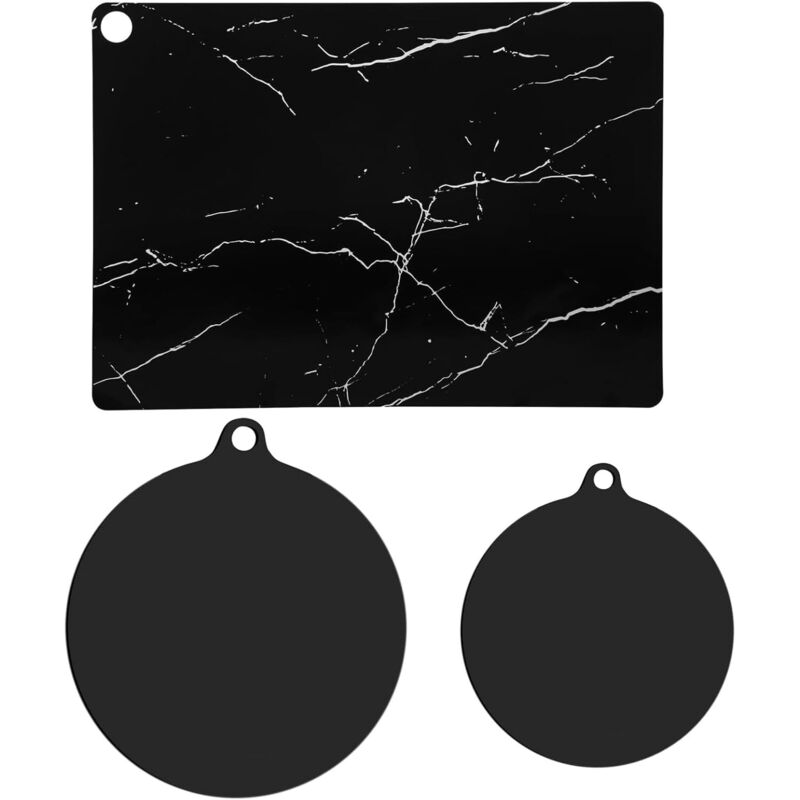 Lot de 3 Tapis Protection Plaque Induction 18 cm, 22 cm, 35 x 25 cm, Protège Plaque Induction, Protection Plaque Induction, Plaque Protection Plaque