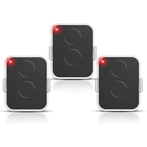 Lot de 3 Télécommande Compatible Nice Era ONE2/ON2E/ON4E/ON1E,433,92 MHz Télécommande Porte de Garage,Rolling Code,2 Canaux(Blanc)