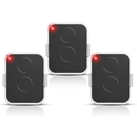Lot de 3 Télécommande Compatible Nice Era ONE2/ON2E/ON4E/ON1E,433,92 MHz Télécommande Porte de Garage,Rolling Code,2 Canaux(Blanc)