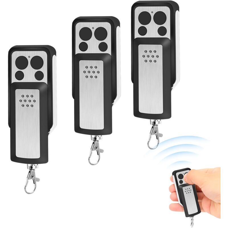 Lot de 3 Telecommande de Portail,Télécommande pour 114253 104257 104251,Bip Portail Duplicateur