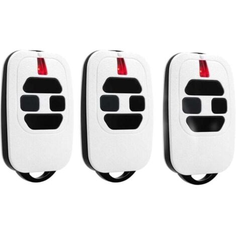 UNION Lot de 3 Telecommande Portail 433,92MHz Compatible avec GTI2/4, GT2/4, Mio TR2/4, Mio TR2N/4N Télécommande pour Porte de Garage（White）