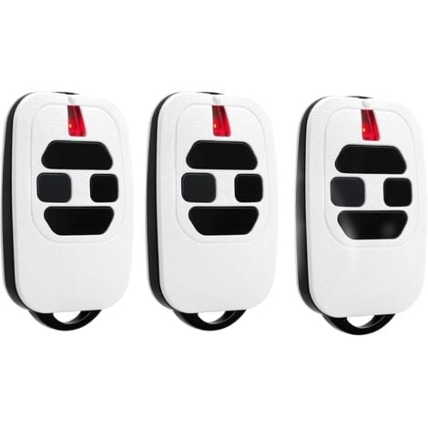 AIPERQ Lot de 3 Telecommande Portail 433,92MHz Compatible avec GTI2/4, GT2/4, Mio TR2/4, Mio TR2N/4N Télécommande pour Porte de Garage（White）