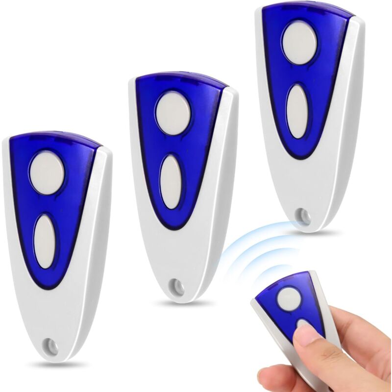 Lot de 3 Telecommande Portail Compatible avec Novotron 502 MAX43-2 512 MIX43-2, 433,92mhz Bip Portail Porte De Garage, 2 Canaux