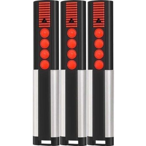 Lot de 3 télécommandes  868 MHz pour portails et portes de garage, compatibles avec les télécommandes 4020 TX03-868-4, 4026 TX03-868-2, 4020V000, 4026V000 et les encodeurs 4 canaux pour portails et po