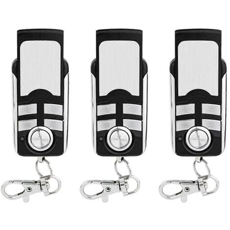 Lot de 3 télécommandes 868 MHz pour porte de garage/portail HSE4-868-BS