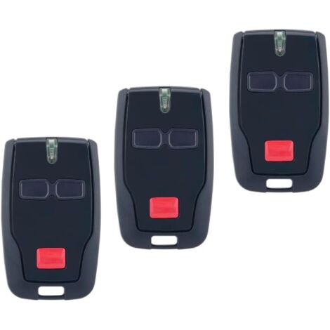 Lot de 3 télécommandes de Garage pour BFT MITTO 2, 433 MHz, télécommande BFT à 2 Boutons, Compatible avec Les Portes de Garage