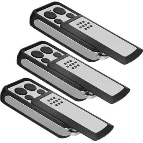 Lot de 3 Télécommandes de Garage Sdre-114253 pour AVIDSEN 114253 104257 104251 Compatible avec la Marque Avidsen Extel Thomson