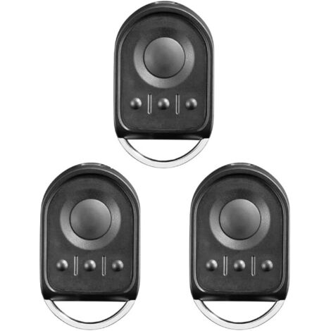 Lot de 3 télécommandes de rechange pour ouvre-porte de garage 433,42 MHz 4 canaux compatibles avec 1841064