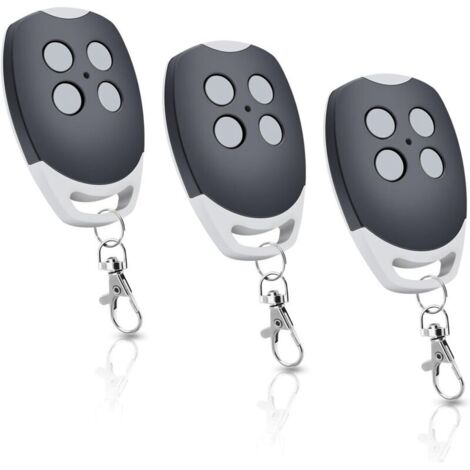 Lot de 3 télécommandes d'ouverture de Porte de Garage 433,92 MHz Compatible avec Ditec GOL4, BIXLP2, BIXLS2, BIXLG4, 4 canaux Rolling Code