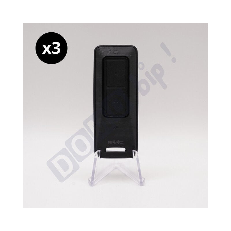 XT2 433/868 MHz fds bd (référence 787019) - Lot de 3 télécommandes 2 canaux pour Portail et porte de garage - Technologie fds Bidirectionnelle et